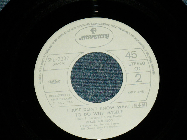 Photo: DEMIS ROUSSOS デミス・ルソス - THAT ONCE IN A LIFETIME ワンス・イン・ア・ライフタイム( Ex+++/MINT-, Ex+++) / 1978 JAPAN ORIGINAL "WHITE LABEL PROMO" Used 7" Single 