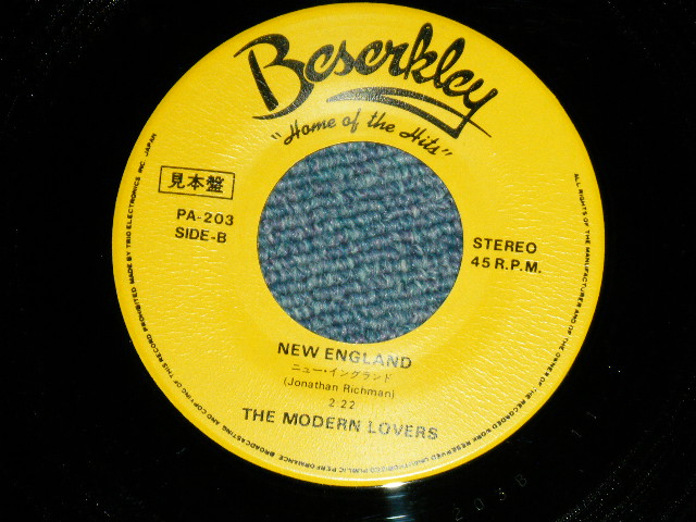 Photo: JONATHAN RICHMAN & THE MODERN LOVERS ジョナサン・リッチマン＆モダン・ラヴァーズ  - BACK IN THE U.S.A.(Ex+++/MINT-) / 1977 JAPAN ORIGINAL "PROMO" Used 7" Single 