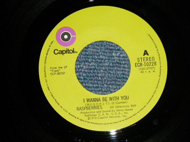 Photo: ラズベリーズ RASPBERRIES -  明日を（生きよう I WANNA WITH YOU ( Ex+++/MINT-)   / 1972 JAPAN ORIGINAL Used 7" Single 