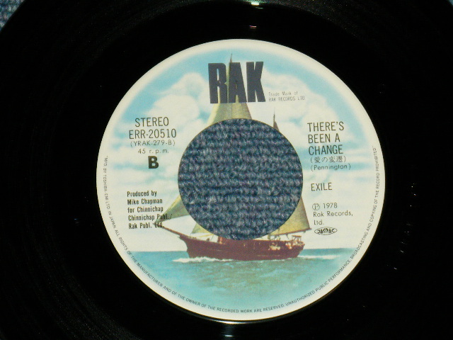 Photo: EXILE エグザイル- KISS YOU ALL OVER  ( Ex++/MINT-)  / 1978 JAPAN ORIGINAL  Used  7"45 With PICTURE COVER 