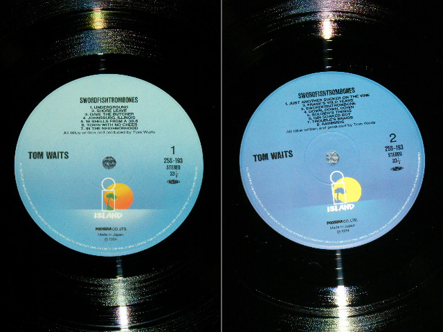 Photo: TOM WAITS  トム・ウエイツ - SWORDFISHTROMBONES ( MINT-/MINT )  / 1984 JAPAN ORIGINAL LP+Obi LINER  
