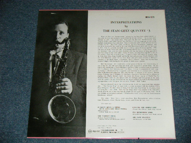 Photo: STAN GETZ スタン・ゲッツ - INTERPRETATIONS BY THE STAN GETZ QUARTET #3  ( Ex++/ MINT : EDSP  )  /  1992 JAPAN Limited REISSUE Used LP