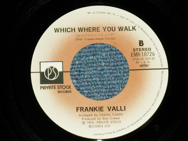Photo: FRANKIE VALLI (FOUR SEASONS) フランキー・バリ - MY EYES ADRED YOU 瞳の面影 ( MINT-/MINT-)   / 1974 JAPAN ORIGINAL Used 7" Single 