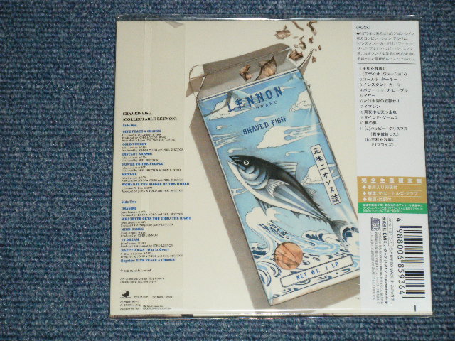 Photo: JOHN LENNON ジョン・レノン of The BEATLES - SHAVED FISH  ジョン・レノンの軌跡〜シェイブド・フィッシュ( MINT/MINT) / 2007 VERSION JAPAN ONLY"MINI-LP PAPER SLEEVE CD"  Used CD with OBI  