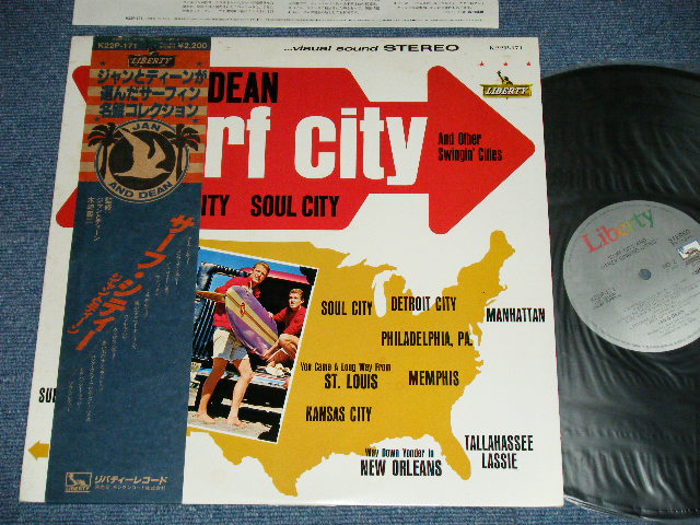 Photo1: JAN & DEAN ジャン＆ディーン -  SURF CITY サーフシティ  ( Ex++/MINT- EDSP ) / 1981 Japan Reissue Used LP  with OBI オビ付