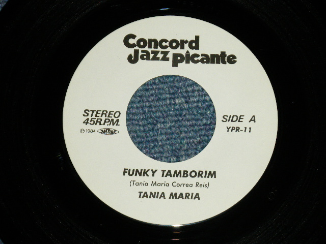 Photo: TANIA MARIA  タニア・マリア -  FUNKY TAMBORIN  ファンキー・タンバリン ( Ex++/MINT- )   / 1984  JAPAN ORIGINAL "PROMO ONLY" Used 7" Single 