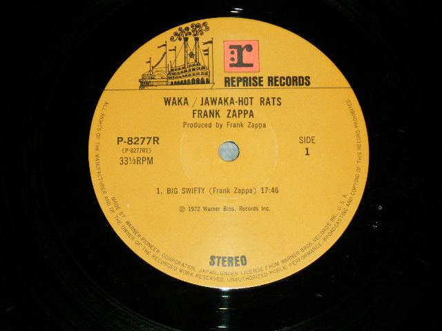 Photo: FRANK ZAPPA フランク・ザッパ -  WAKA / JAWAKA  HOT RATS ワカ・ジャワカ・ホット・ラッツ ( Ex++/MINT-,Ex+++ B-3:Ex )  / 1972 JAPAN  2300 yen Mark Used LP