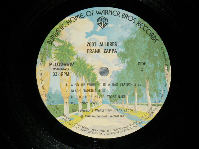 Photo: FRANK ZAPPA フランク・ザッパ -  ZOOT ALLURES 虚飾の魅惑 ( Ex+++/Ex+++ A-1,2:Ex+,MINT- )  / 1976 JAPAN  ORIGINAL Used LP
