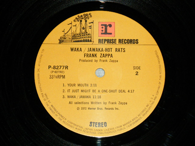 Photo: FRANK ZAPPA フランク・ザッパ -  WAKA / JAWAKA  HOT RATS ワカ・ジャワカ・ホット・ラッツ ( Ex++/MINT-,Ex+++ B-3:Ex )  / 1972 JAPAN  2300 yen Mark Used LP