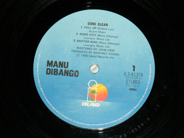 Photo: マヌ・ディバンゴ MANU DIBANGO - ゴーン・クリアー GONE CLEAR  ( MINT-/MINT-) / 1980 JAPAN ORIGINAL Used  LP with OBI オビ付
