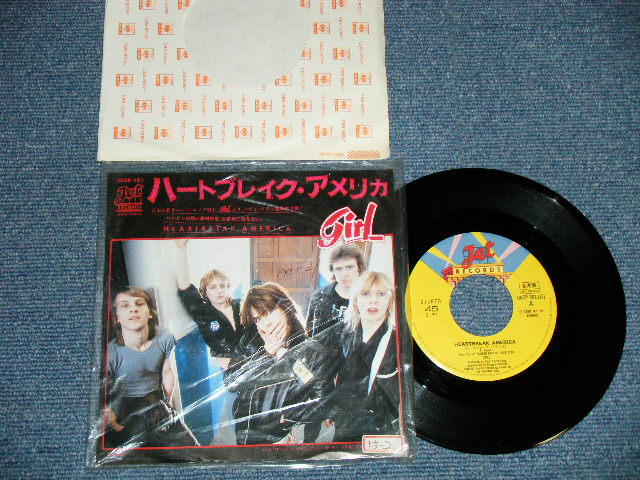 Photo1: GIRL ガール - HEARTBREAK AMERICA ハートブレイク・アメリカ ( Ex++/MINT- WOFC,STOFC )   / 1980 JAPAN ORIGINAL "PROMO"  Used 7" Single 