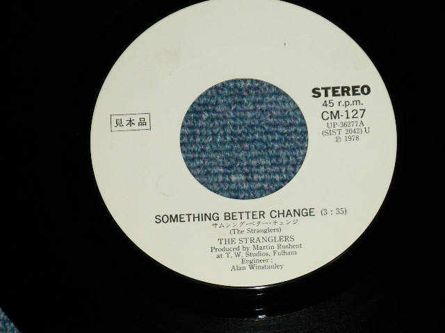 Photo: The STRANGLERS  ストラングラーズ -  SOMETHING BETTER CHANGE   ( Ex/MINT- STOFC)   / 1978 JAPAN ORIGINAL  "WHITE Label PROMO" Used 7" Single 