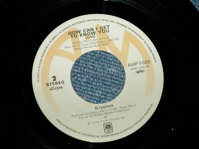 Photo: クリプトン KRYPTON - CAN YOU READ MY MINE/Love Theme From Superman スーパーマン ( Ex+++/MINT- )   / 1978 JAPAN ORIGINAL Used 7" Single 