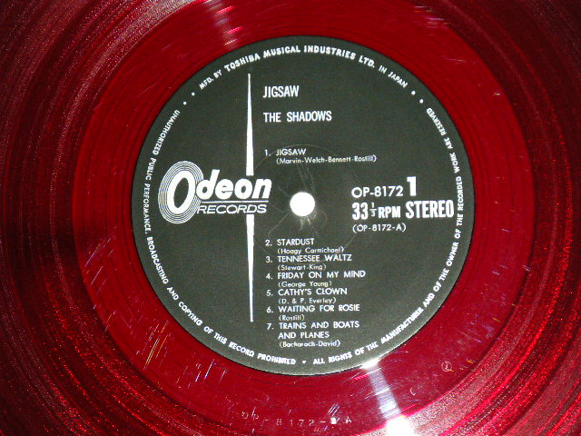 Photo: THE SHADOWS シャドウズ - JIGSAW (SHADOWS '67)   シャドウズ ’６７( Ex++/Ex++,B-1:Ex  )  / 1967 JAPAN ORIGINAL "RED WAX Vinyl  赤盤" used LP