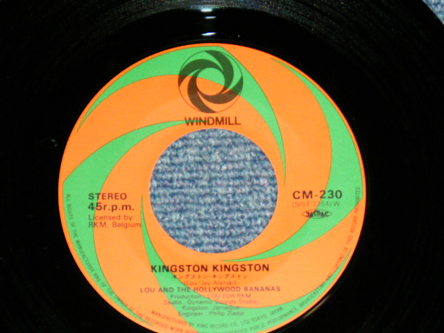 Photo: ルー・アンド・ハリウッド・バナナ LOU AND HOLLYWOOD BANANAS - キングストン・キングストン KINGSTON KINGSTON  : Tropical Disco (MINT-/MINT) / 1979 JAPAN ORIGINAL Used 7" Single 