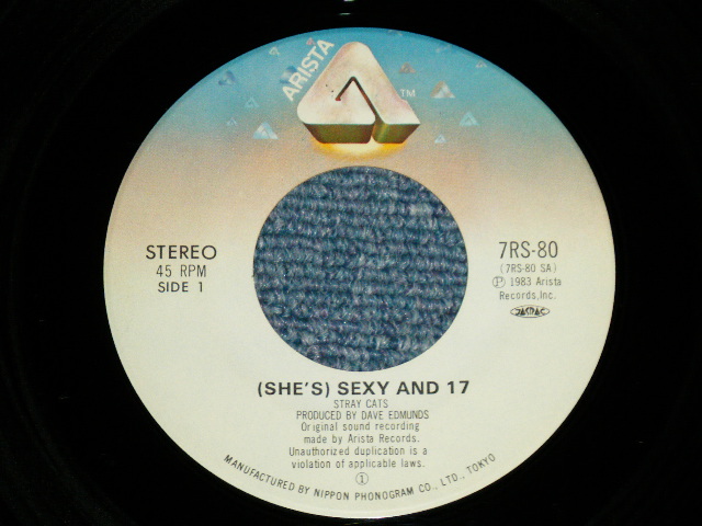 Photo: STRAY CATS  ストレイ・キャッツ - SEXY AND 17 (Ex+++/MINT- WOFC )  / 1983 Japan ORIGINAL   Used 7" Single With PICTURE SLEEVE 