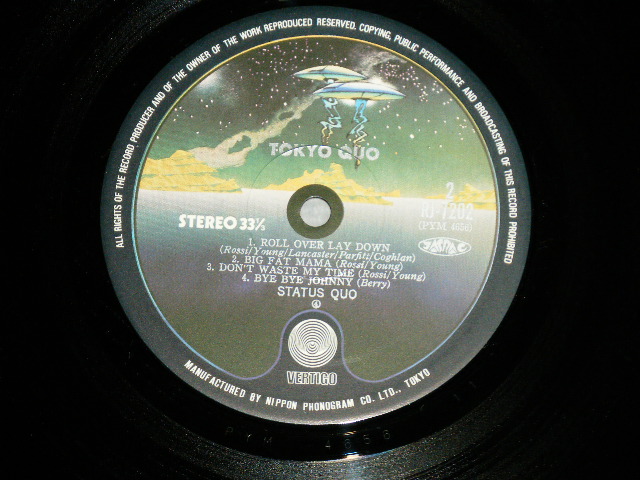 Photo: STATUS QUO ステイタス・クオー - TOKYO QUO /STATUS QUO LIVE IN JAPAN  烈火のハード・ブギー/ライブ・イン・ジャパン ( MINT-/,MINT)  / 1977 JAPAN  ORIGINAL Used LP