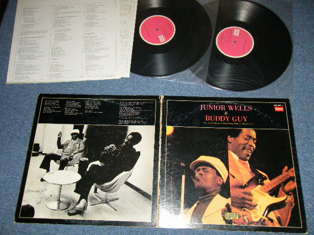 Photo1: ジュニア・ウエルズ　＆バディ・ガイJUNIOR WELLS & BUDDY GUY - JUNIOR WELLS & BUDDY GUY  : LIVE RECORDING AT YUBINCHOKIN HALL ON MARCH 1975 ( Ex+/MINT  /  1975 JAPAN Only ORIGINAL Used 2-LP's 
