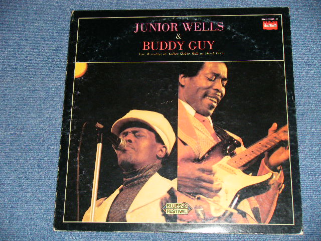 Photo: ジュニア・ウエルズ　＆バディ・ガイJUNIOR WELLS & BUDDY GUY - JUNIOR WELLS & BUDDY GUY  : LIVE RECORDING AT YUBINCHOKIN HALL ON MARCH 1975 ( Ex+/MINT  /  1975 JAPAN Only ORIGINAL Used 2-LP's 