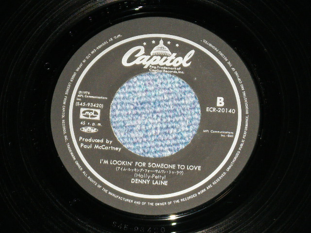 Photo: DENNY LAINE  デニー・レイン - IT'S SO EASY イッツ・ソー・イージー  : Produced by PAUL McCARTNEY ( MINT/MINT)  / 1976 JAPAN ORIGINAL  Used 7"45 Single