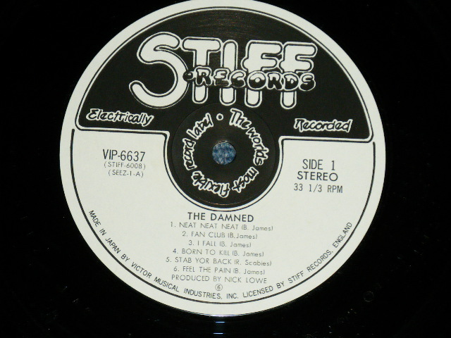 Photo: THE DAMNED ダムド- DAMNED 地獄に落ちた野郎ども(MINT-/MINT )  / 1979 Japan Original Used LP 