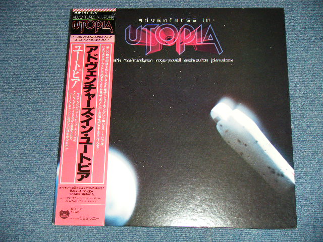 Photo: UTOPIA  ( TODD RUNDGREN )  ユートピア（トッド・ラングレン） - ADVENTURES IN UTOPIA (Ex+++/MINT- : VERY FEW VERY LIGHT SURFACE HAIRLINES ) / 1980 JAPAN ORIGINAL Used LP with OBI オビ付