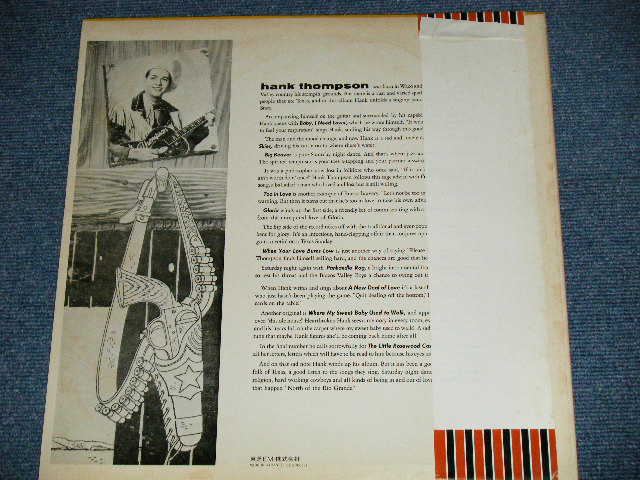 Photo: HANK THOMPSON ハンク・トンプソン- NORTH OF THE RIO GRANDE ノース・オブ・ザ・リオ・グランデ( Ex+/MINT-)  / 1970's JAPAN "White Label Promo" Used  LP With OBI  オビ付