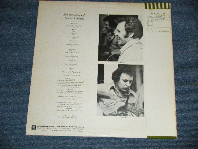 Photo: GORDON LIGHTFOOT ゴードン・ライトフット- SUMMER SIDE OF LIFE 人生の夏の日 ( Ex+/MINT)  / 1973 Version JAPAN 2nd Press "2300 Yen Price Mark" Used  LP With OBI With BACK ORDER SHEET on OBI'S BACK 