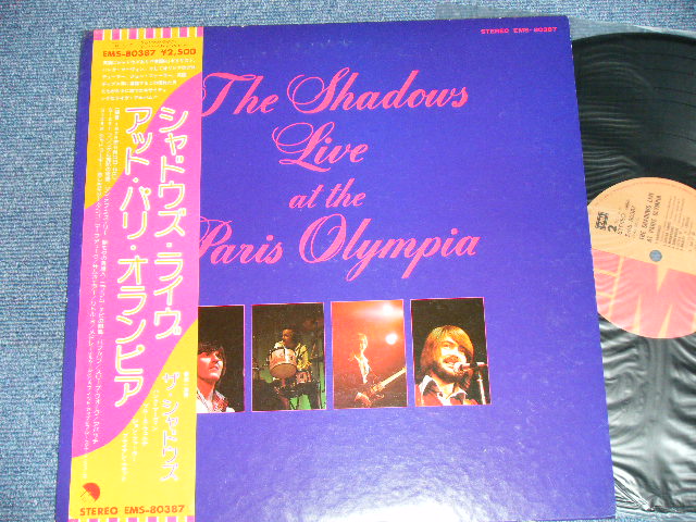 Photo1: THE SHADOWS シャドウズ -  LIVE AT THEPARIS OLYMPIA  ( Ex++/Ex+++)  / 1975 JAPAN ORIGINAL used LP with OBI オビ付