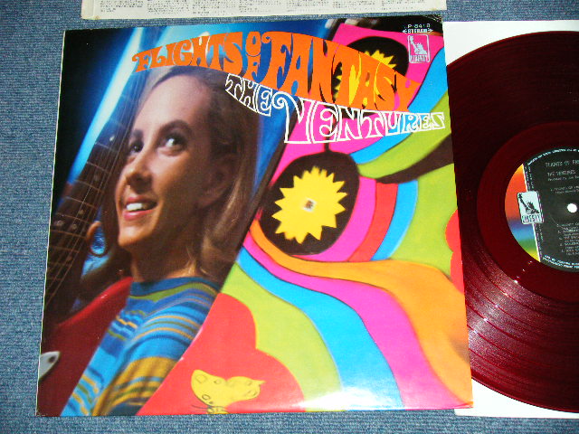 Photo1: THE VENTURES ベンチャーズ　ヴェンチャーズ - FLIGHTS OF FANTASY ソウルフル・ ベンチャーズ  (Ex++/MINT)  / 1968 JAPAN ORIGINAL "RED WAX Vinyl" used  LP