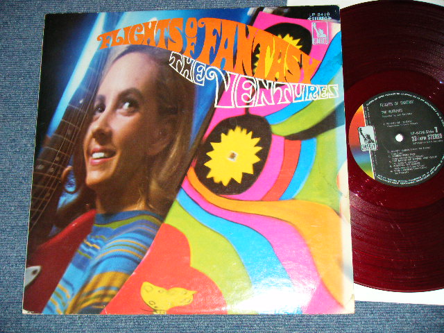 Photo1: THE VENTURES ベンチャーズ　ヴェンチャーズ - FLIGHTS OF FANTASY ソウルフル・ ベンチャーズ  ( VG+++//Ex- Looks:Ex-  WOBC,WATDMG )  / 1968 JAPAN ORIGINAL "RED WAX Vinyl" used  LP 