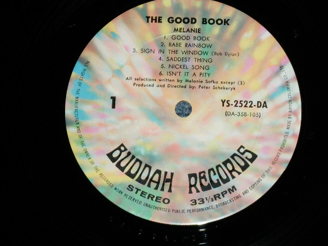 Photo: MELANIE メラニー - THE GOOD BOOK グッド・ブック (Ex+++/MINT-)  /  1971 JAPAN  Used LP