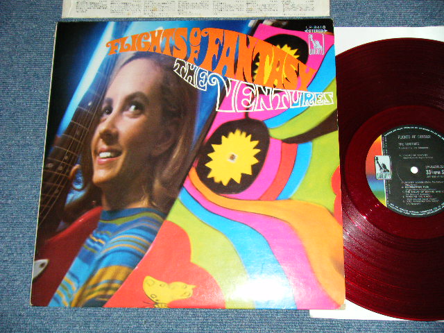Photo1: THE VENTURES ベンチャーズ　ヴェンチャーズ - FLIGHTS OF FANTASY ソウルフル・ ベンチャーズ  (Ex++, Ex+/MINT-)  / 1968 JAPAN ORIGINAL "RED WAX Vinyl" used  LP 