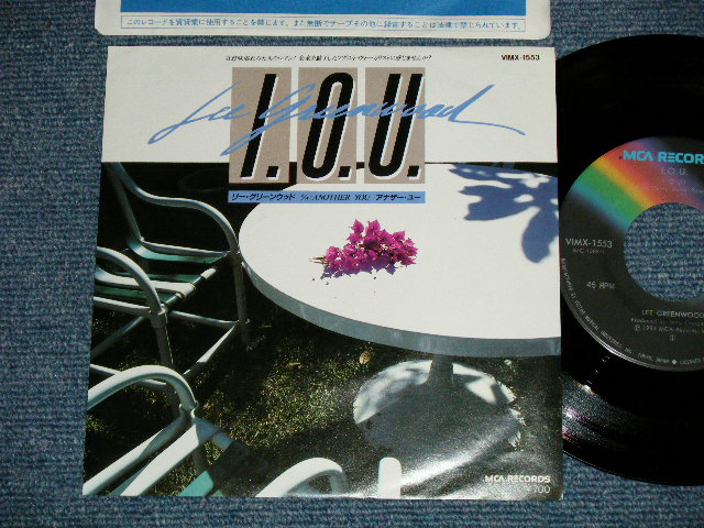 Photo1: LEE GREENWOOD  リー・グリーンウッド - I.O.U.(MINT-/MINT)  / 1983 JAPAN ORIGINAL  Used 7" Single 