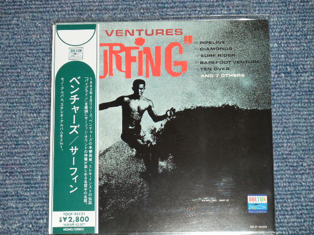 Photo1: THE VENTURES - SURFING ( 2 in 1 MONO & STEREO / MINI-LP PAPER SLEEVE 紙ジャケ CD )  / 2013 JAPAN ONLY "Brand New Sealed" CD 