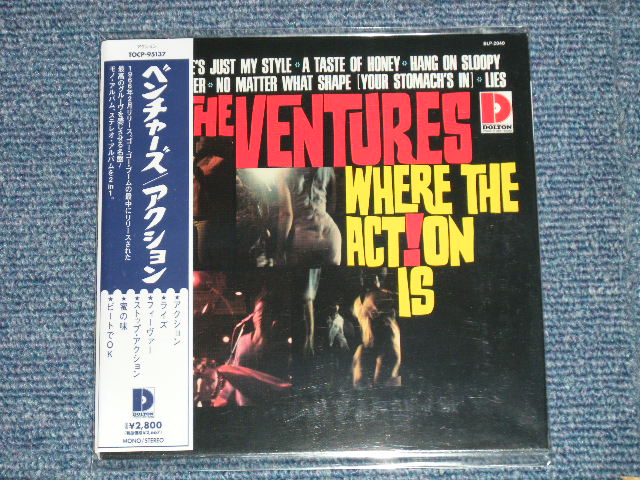 Photo1: THE VENTURES - WHERE THE ACTION IS  ( 2 in 1 MONO & STEREO / MINI-LP PAPER SLEEVE 紙ジャケ CD )  / 2013 JAPAN ONLY "Brand New Sealed" CD 