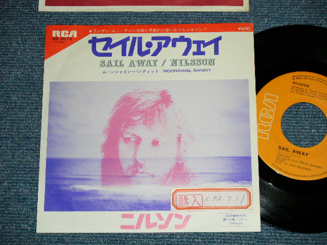Photo1: NILSSON  - SAIL AWAY  (Ex+/MINT- STOFC ) / 1976 JAPAN ORIGINAL Used 7"45 Single