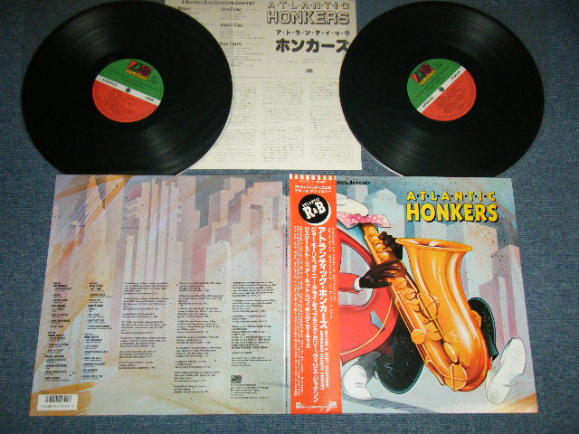 Photo1: V.A. ONIBUS (JOE MORRI, TINY GRIMES, FRANK CUKKEY, WILLIS JACKSON, JESSE STONE, ARNETT COBB, KING CURTIS) - ATLANTIC HONKERS  (MINT-/MINT)/ 1986 JAPAN ORIGINAL Used  2-LP With OBI  