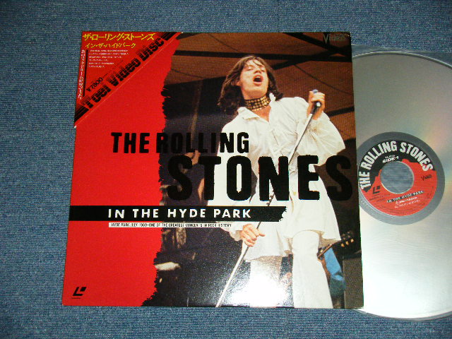 Photo1: The ROLLING STONES - IN THE HYDE PARK  (Ex++/MINT-)  / JAPAN   Used LASER DISC With Triangle OBI 