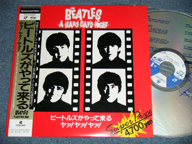 Photo1: The BEATLES -  A HARD DAYS NIGHT (MINT-/MINT Disc:Ex+)  / JAPAN   Used  LASER DISC  with OBI 