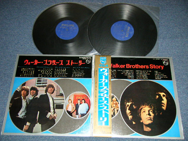 Photo1: The WALKER BROTHERS -  The WALKER BROTHERS STORY (MINT-/MINT-) / 1969? JAPAN ORIGINAL  Used 2-LP's with OBI  