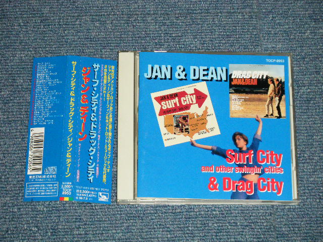 Photo1: JAN & DEAN - SURF CITY & DRAG CITY ( 2 in 1 ) (MINT/MINT) / 1996 Released  JAPAN ORIGINAL Used CD With OBI 