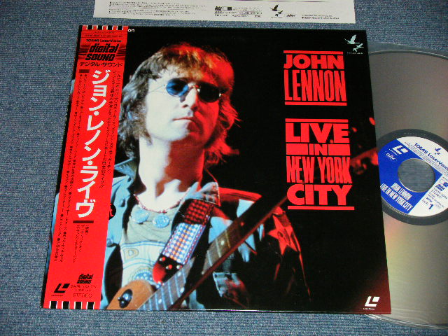 Photo1: JOHN LENNON (The BEATLES) -  LIVE IN NEW YORK CITY (MINT-/MINT)  / 1985 JAPAN ORIGINAL Used  LASER DISC  with OBI 
