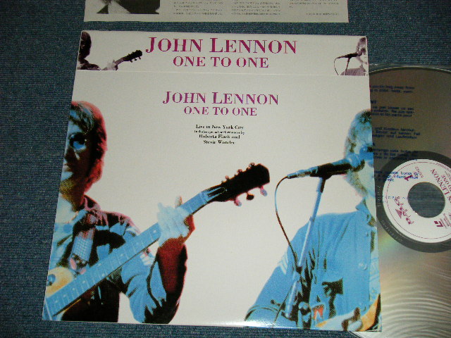 Photo1: JOHN LENNON (The BEATLES) -  ONE TO ONE (MINT-/MINT)  / 1992 JAPAN ORIGINAL Used  LASER DISC  with OBI 