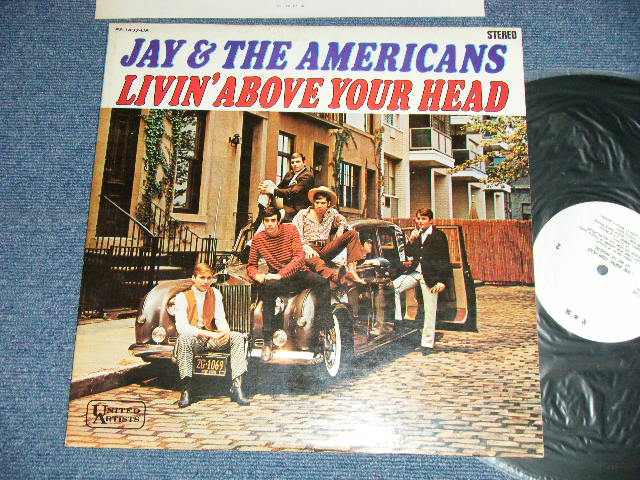 Photo1: JAY & THE AMERICANS - LIVIN' ABOVE TYOR HEAD (Ex+/MINT-)  / 1967 JAPAN ORIGINAL "WHITE LABEL PROMO" Used LP