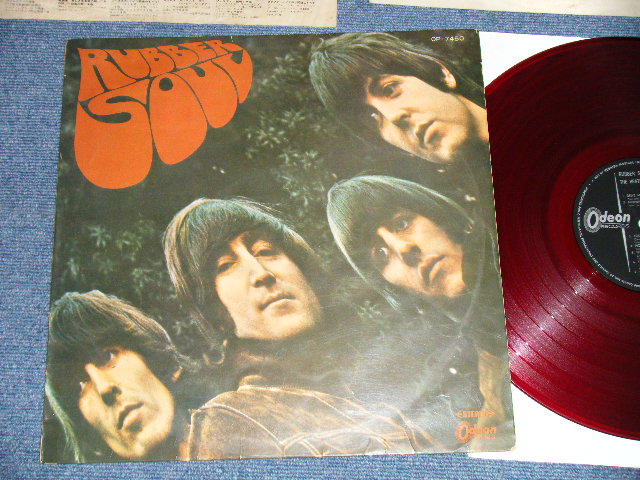 Photo1:  THE BEATLES  - RUBBER SOUL ( ¥1800  Price Mark) (eX++/eX+)   / 1965 JAPAN ORIGINAL "RED WAX Vinyl" Used LP