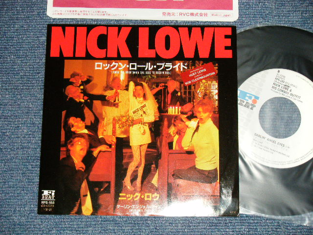 Photo1: NICK LOWE - I KNEW THE BRIDE : DARLIN' ANGEL EYES (Ex+++/MINT-  WOFC) / 1985 JAPAN ORIGINAL Used 7"45 Single