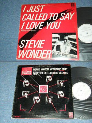 Photo1: STEVIE WONDER / GERGIO MORODER WITH PHILIP OAKEY - I JUST CALLED TO SAY I LOVE YOU / TOGETHER IN ELECTRIC DREAMS (Ex+/Ex+++) / JAPAN ORIGINAL "PROMO ONL6Y Coupling" Uswed 12" Single 