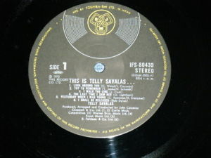 Photo: TELLY SAVALAS  - THIS IS TELLY SAVALAS(Ex++/MINT-) / 1970's  Japan Original Used LP+Obi 