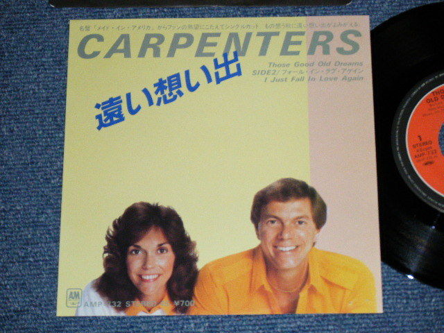 Photo1: CARPENTERS -   A) THOSE GOOD OLD DREAMS      B)  I JUST FALL IN LOVE AGAIN(MINT-/MINT)  / 1981 JAPAN ORIGINAL  Used 7" Single With PICTURE COVER